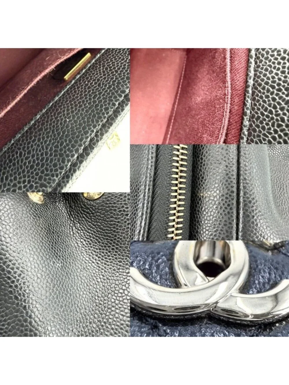 Chanel 2-Way Quilted CC Logo Chain Shoulder Bag Crossbody Business Affinity